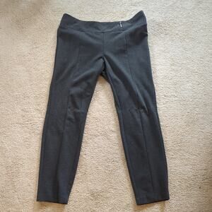 Alfani Women's Tummy Control Pull-on Skinny Pants Dark Grey Heather Size 14